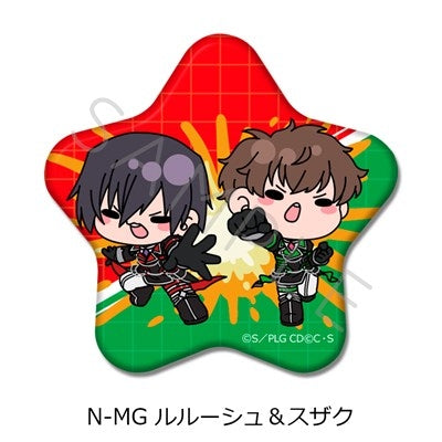 (Goods - Badge) CODE GEASS Lelouch of the Rebellion Star Button Badge N-MG (Lelouch & Suzaku) (animate Advance Sales)