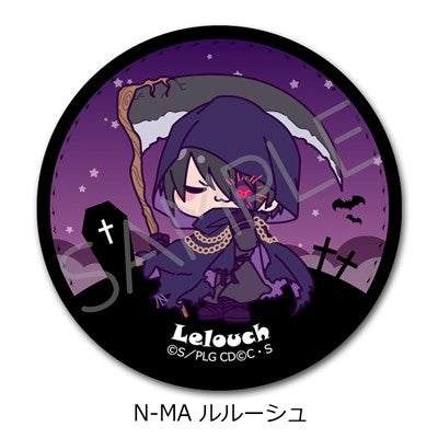 (Goods - Badge) CODE GEASS Lelouch of the Rebellion Leather Badge (Round ) N-MA (Lelouch) (animate Advance Sales)
