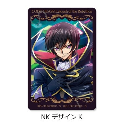 (1BOX=10)(Goods - Sticker) CODE GEASS Lelouch of the Rebellion Clear Card Sticker B (10 Types Trading) (animate Advance Sales)