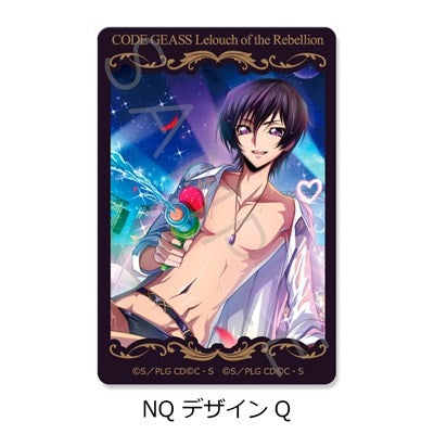 (1BOX=10)(Goods - Sticker) CODE GEASS Lelouch of the Rebellion Clear Card Sticker B (10 Types Trading) (animate Advance Sales)