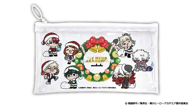 (Goods - Pouch) My Hero Academia Christmas mochocho Clear Pouch