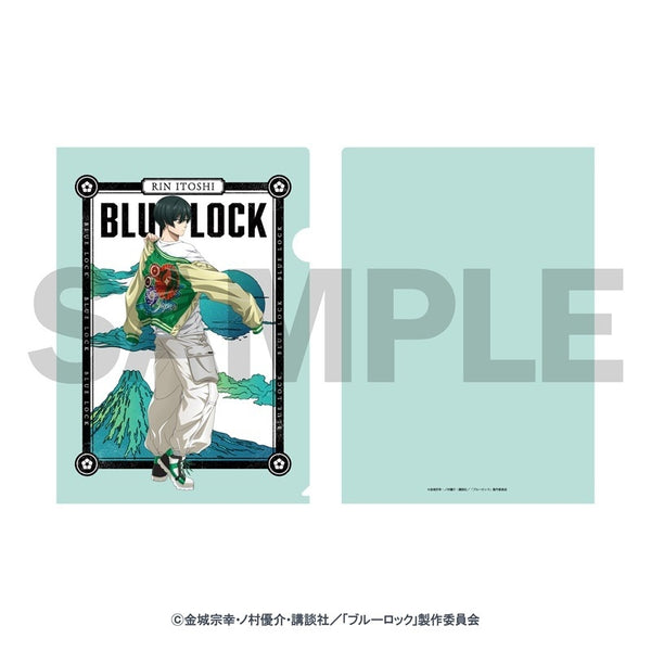 (Goods - Clear File) Blue Lock Wearing Sukajan Souvenir Jacket Exclusive Art Clear File (Rin Itoshi)