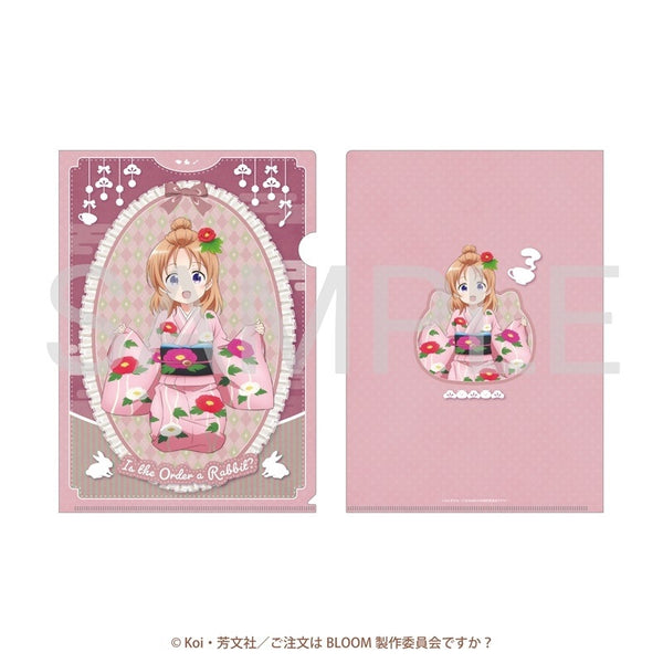 (Goods - Clear File) Is the Order a Rabbit? BLOOM Clear File (Cocoa)