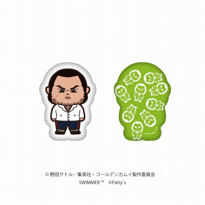 (Goods - Cushion) Golden Kamuy x SWIMMER Die-cut Cushion Genjirou Tanigaki