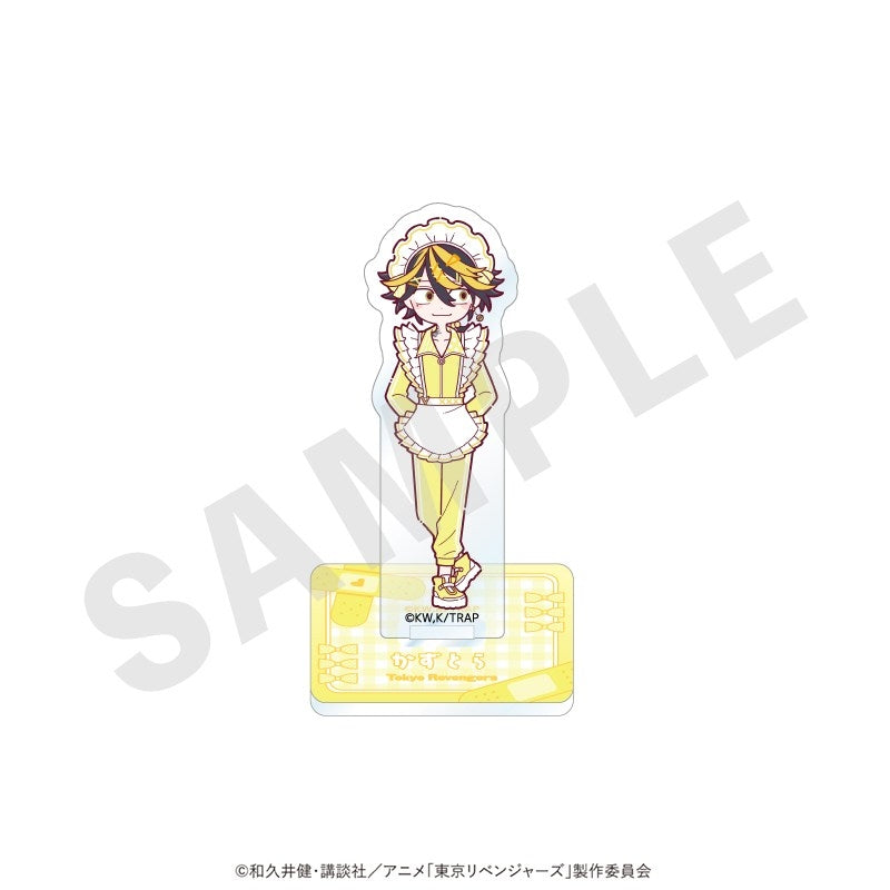 (Goods - Acrylic Stand) TV Anime Tokyo Revengers Chibi Acrylic Stand Jersey Maid ver. (Kazutora Hanemiya)