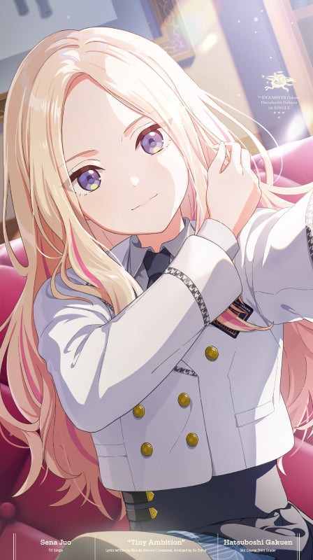 (Music) Gakuen iDOLM@STER Hatsuboshi Gakuen Sena Juo 1st Single "Tiny Ambition"