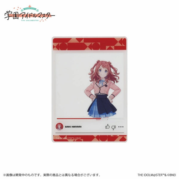 (Goods - Card) Gakuen iDOLM@STER Official Clear Card Saki Hanami A