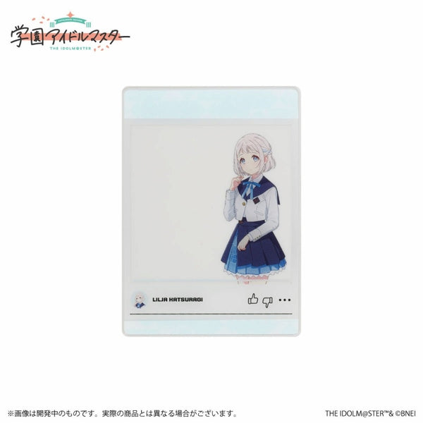 (Goods - Card) Gakuen iDOLM@STER Official Clear Card Lilja Katsuragi A