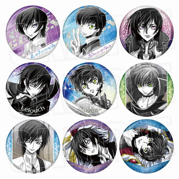 (1BOX=9)(Goods - Badge) CODE GEASS Lelouch of the Rebellion Holo EYE Button Badge Vol.2