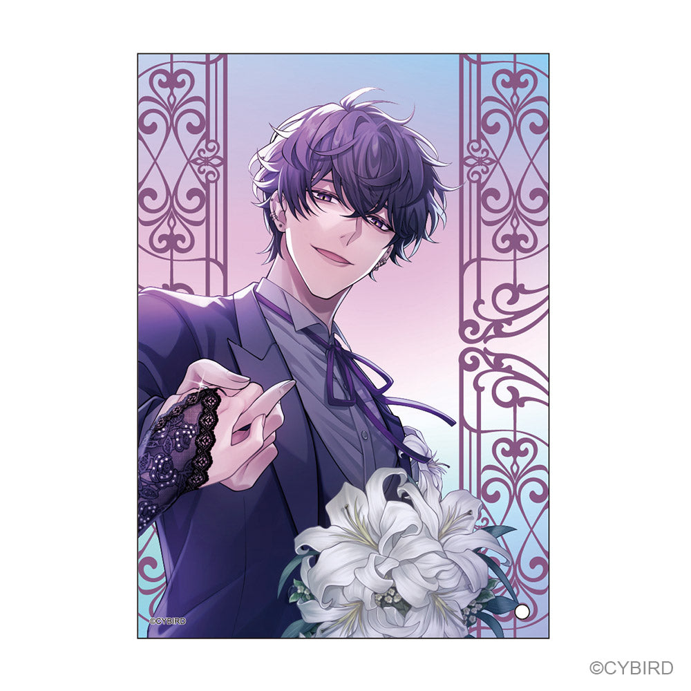 (Goods - Ornament) Ikemen Villains: Wrapped in Wicked Romance B6 Iridescent Acrylic Art Wedding Lilies Ellis