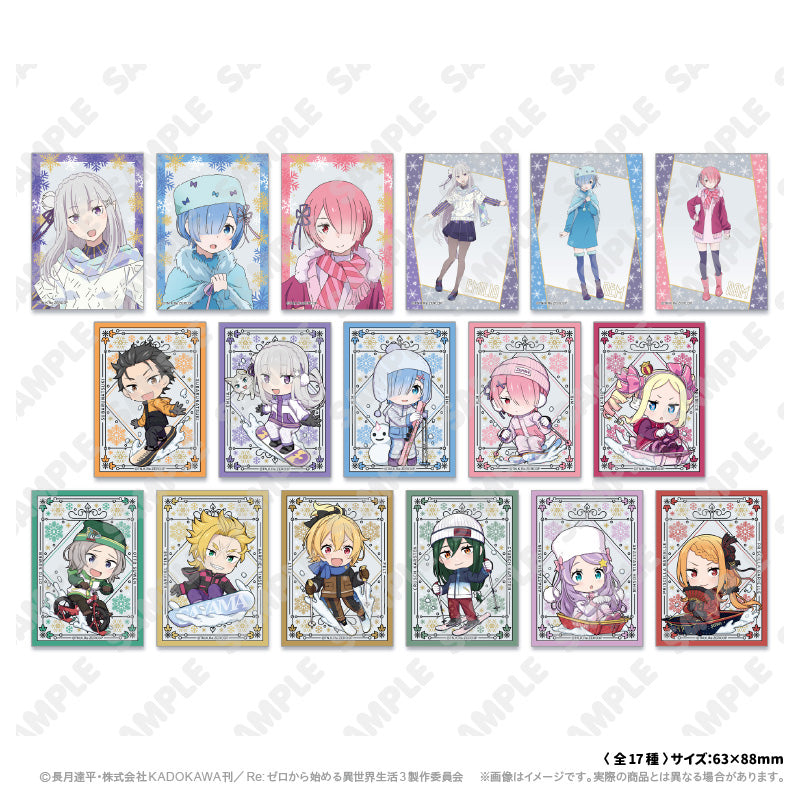[※Blind](1BOX=17)(Goods - Card) Re:Zero − Starting Life in Another World Trading Clear Card
