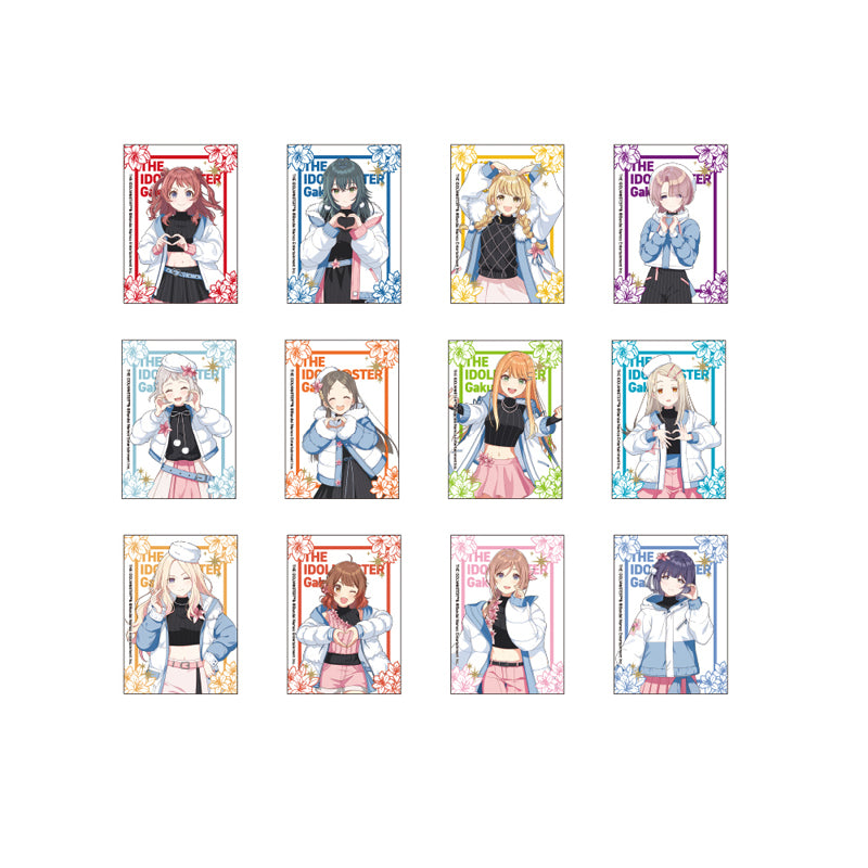 [※Blind](1BOX=12)(Goods - Card) Gakuen iDOLM@STER Trading Clear Card feat. Exclusive Art