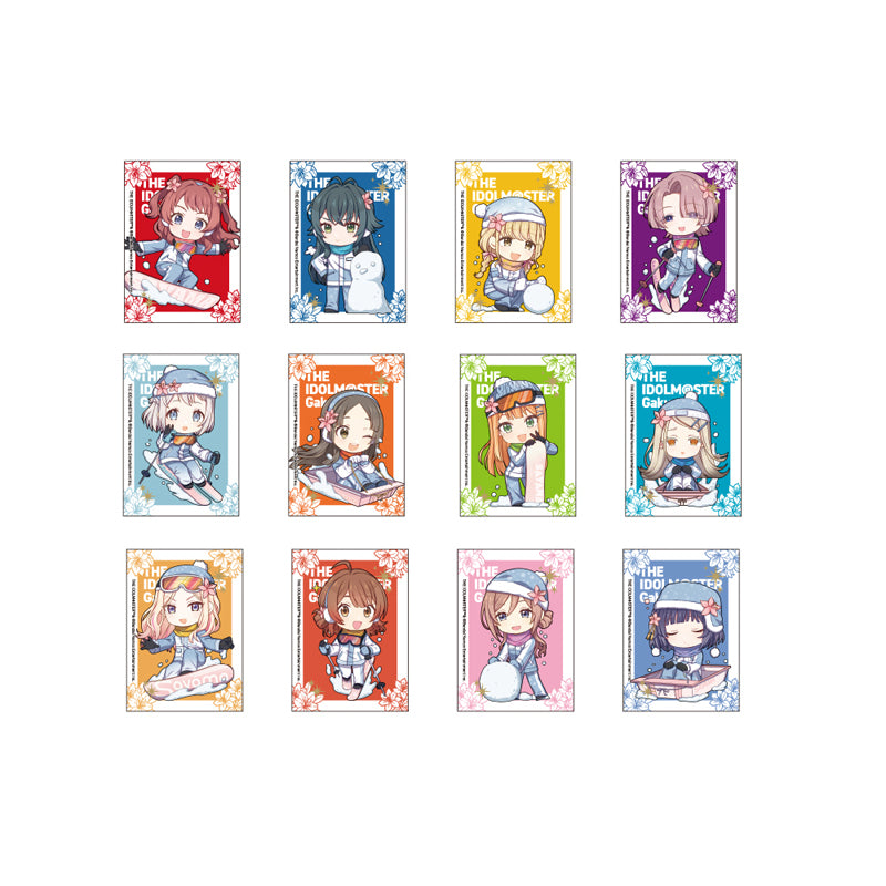 [※Blind](1BOX=12)(Goods - Card) Gakuen iDOLM@STER Trading Clear Card Chibi