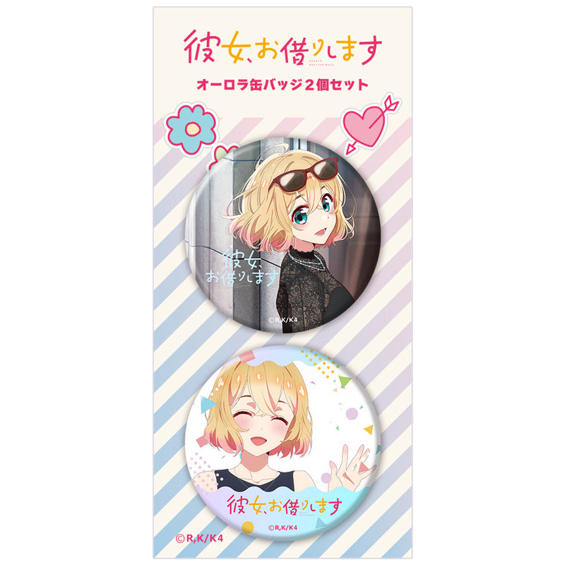 (Goods - Badge) TV Anime Rent-A-Girlfriend Season 4 Iridescent Button Badge Set of 2 Mami Nanami