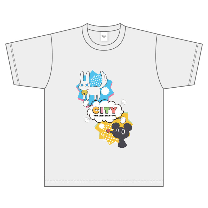 (Goods - Shirt) CITY THE ANIMATION T-shirt A (Gray)