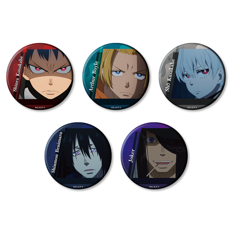 (1BOX=5)(Goods - Badge) TV Anime Fire Force Season 3 Trading Button Badge (5 Types Total)
