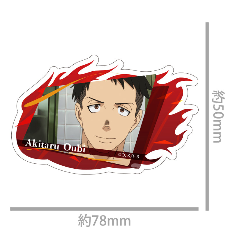 (Goods - Sticker) TV Anime Fire Force Season 3 Die-cut Sticker Akitaru Obi