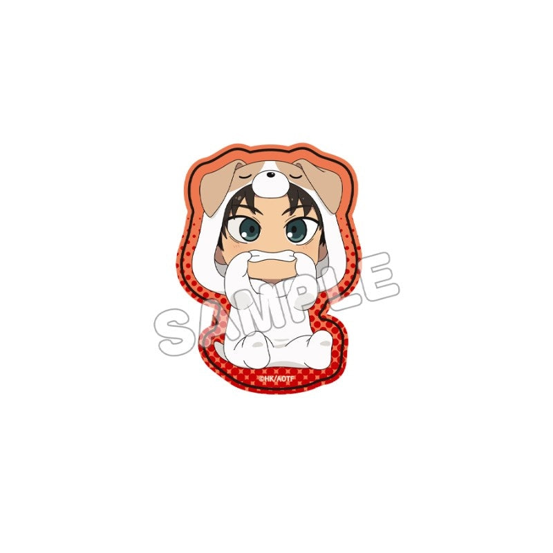 (Goods - Sticker) Attack on Titan Holographic Die-cut Sticker Childhood  ver./Eren