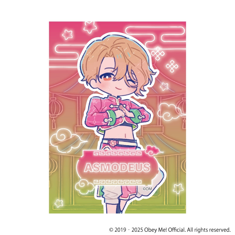 (1BOX=7)(Goods - Ornament) Obey Me! Nightbringer Canvas Board Mini 02 - Chinese Clothing Ver. (Retro Art)