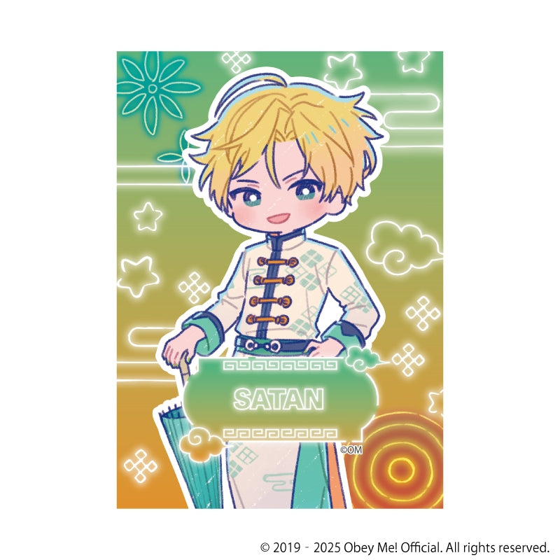 (1BOX=7)(Goods - Ornament) Obey Me! Nightbringer Canvas Board Mini 02 - Chinese Clothing Ver. (Retro Art)