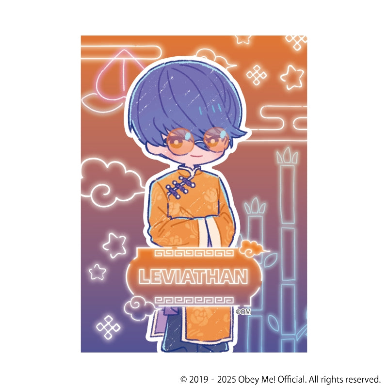 (1BOX=7)(Goods - Ornament) Obey Me! Nightbringer Canvas Board Mini 02 - Chinese Clothing Ver. (Retro Art)
