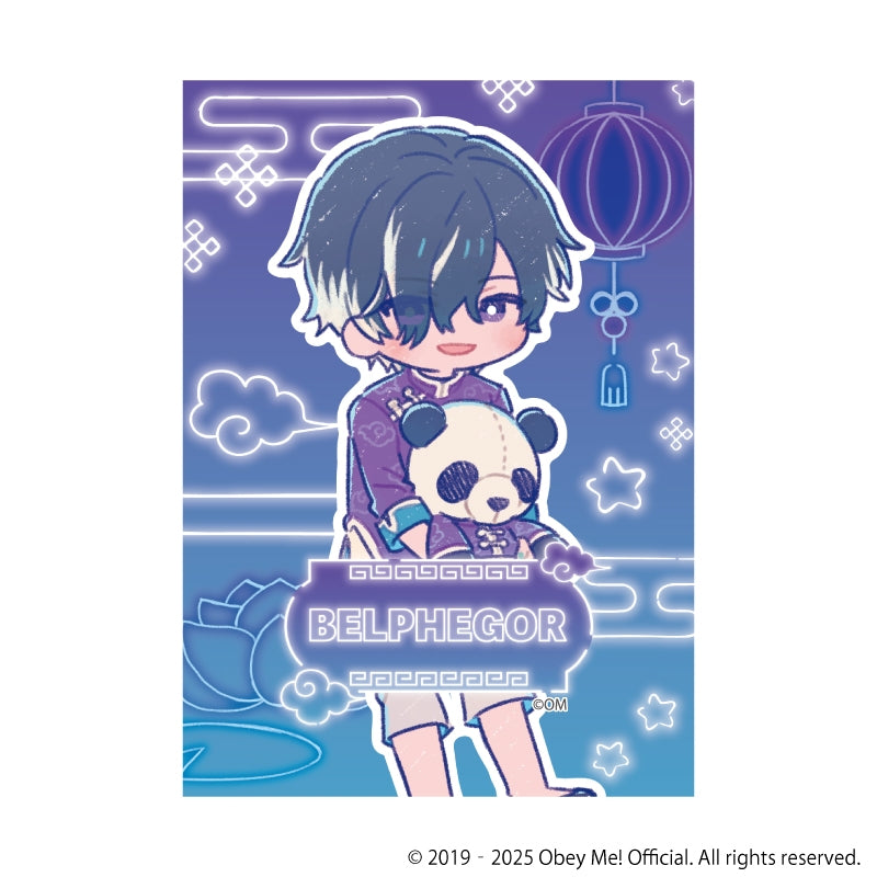 (1BOX=7)(Goods - Ornament) Obey Me! Nightbringer Canvas Board Mini 02 - Chinese Clothing Ver. (Retro Art)
