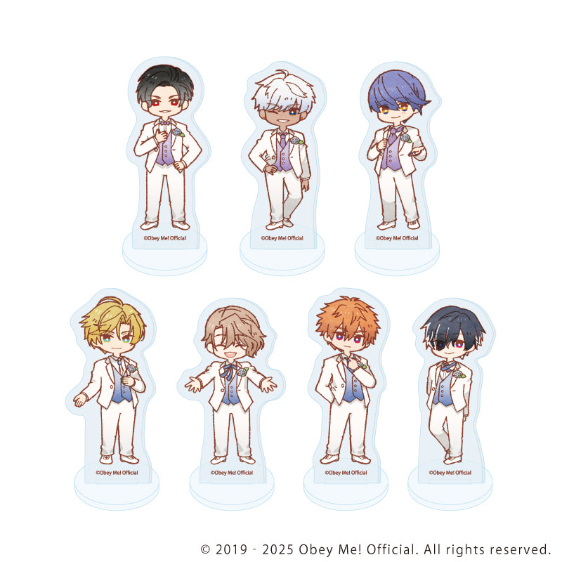 (1BOX=7)(Goods - Acrylic Stand) Obey Me! Nightbringer Acrylic Petit Stand 18 Hydrangea Ver. (Retro Art)