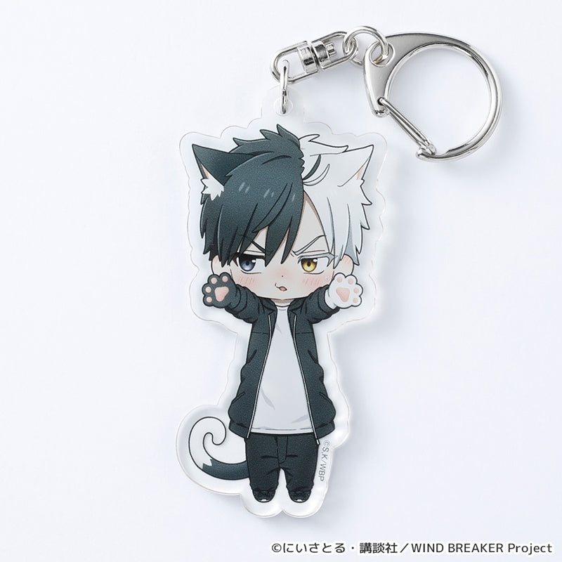(Goods - Keychain) WIND BREAKER Nobineko Acrylic Keychain vol. 2 (Haruka Sakura)
