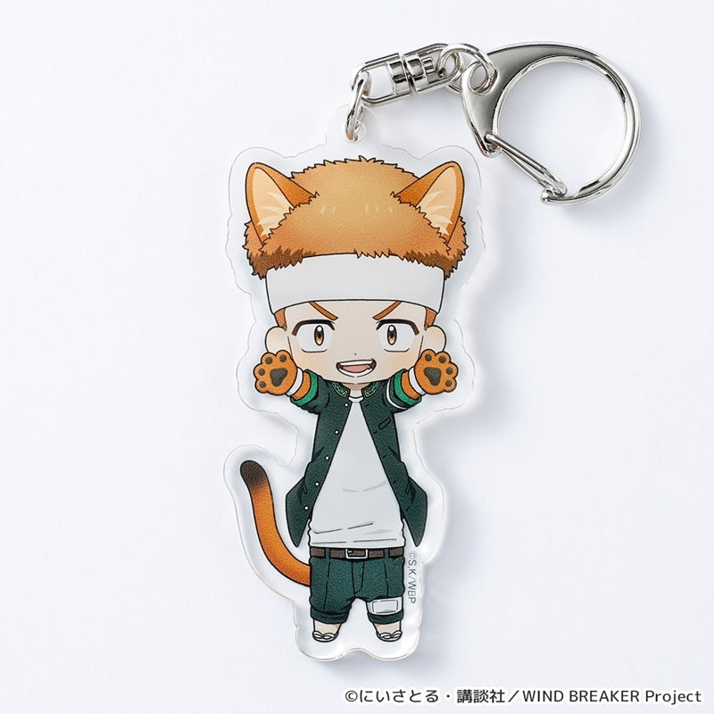 (Goods - Keychain) WIND BREAKER Nobineko Acrylic Keychain vol. 2 (Taiga Tsugeura)
