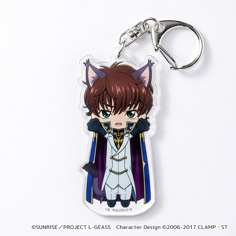 (Goods - Keychain) CODE GEASS Lelouch of the Rebellion Nobineko Acrylic Keychain (Suzaku Knight of Seven)