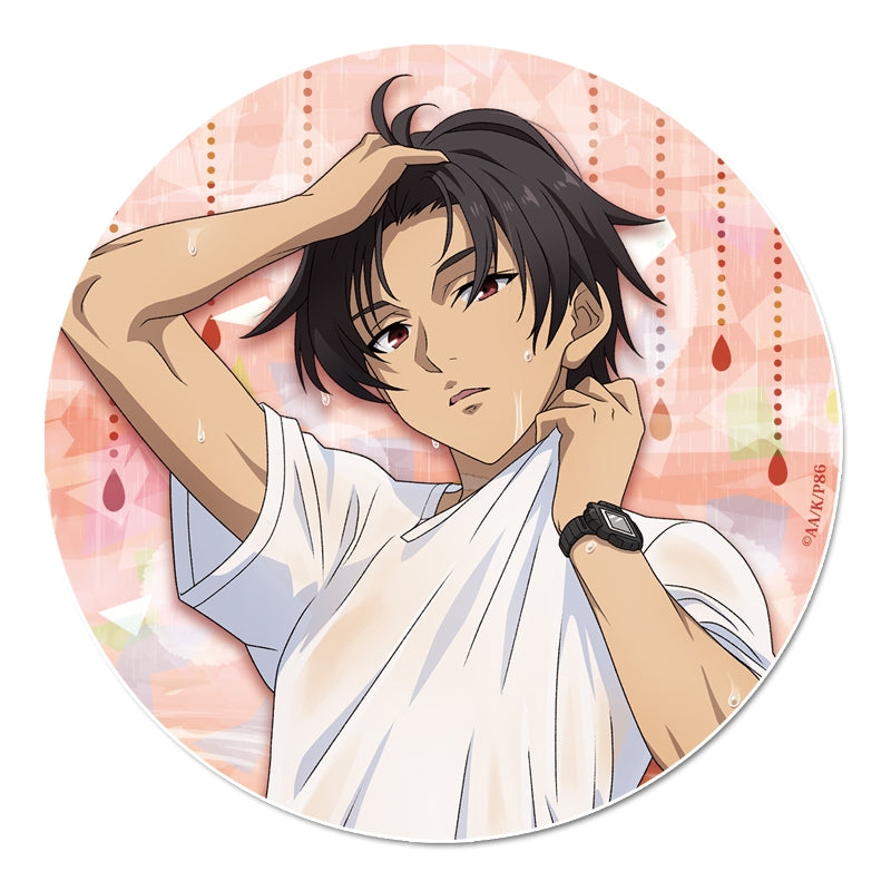 (Goods - Badge) 86: Eighty Six Exclusive Art Holographic Button Badge (Shin) Taking Shelter from the Rain