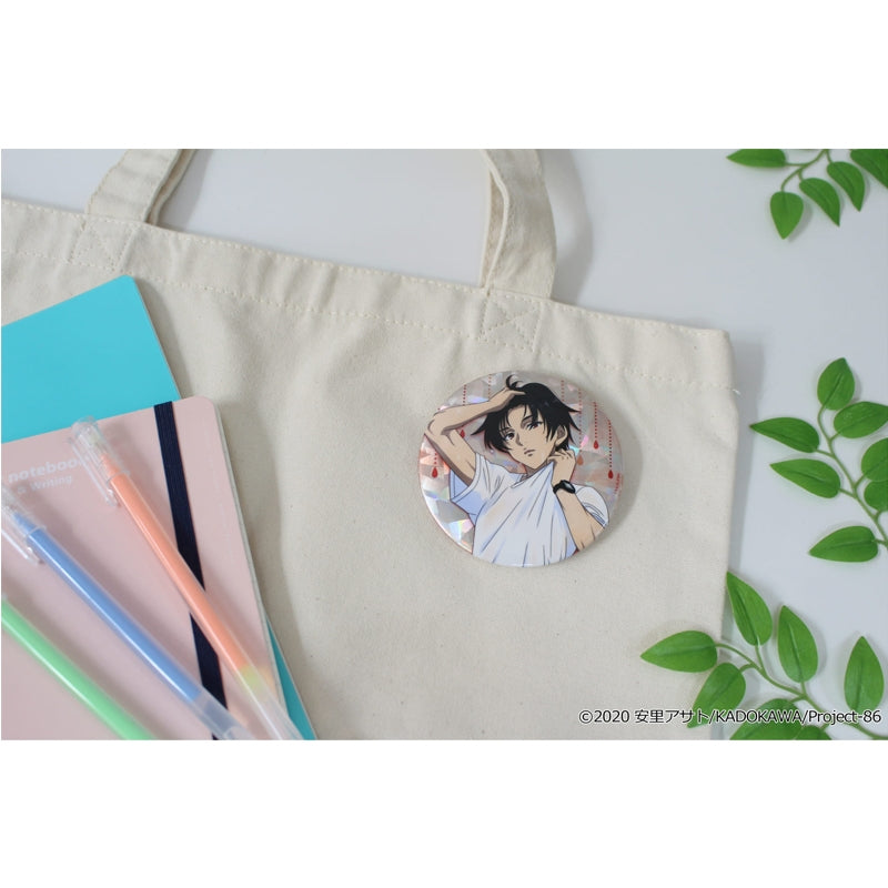 (Goods - Badge) 86: Eighty Six Exclusive Art Holographic Button Badge (Shin) Taking Shelter from the Rain