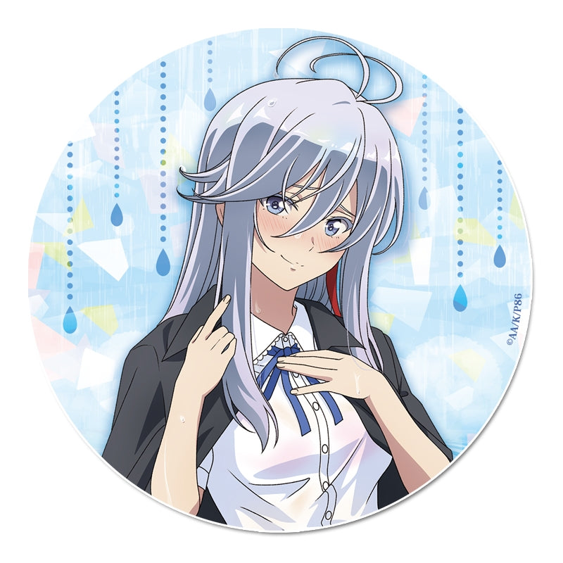 (Goods - Badge) 86: Eighty Six Exclusive Art Holographic Button Badge (Lena) Taking Shelter from the Rain