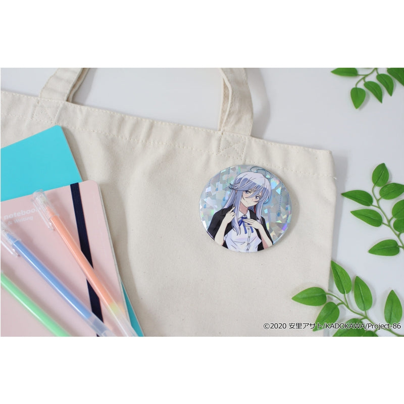 (Goods - Badge) 86: Eighty Six Exclusive Art Holographic Button Badge (Lena) Taking Shelter from the Rain