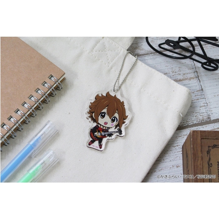(Goods - Key Chain) K-ON!! PuchiChoco Mini Acrylic Key Chain (Yui Hirasawa) Death Devil ver.