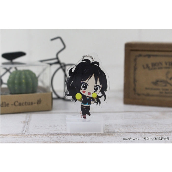 (Goods - Key Chain) K-ON!! PuchiChoco Mini Acrylic Key Chain (Mio Akiyama) Death Devil ver.