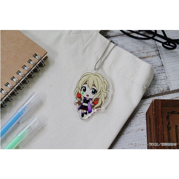 (Goods - Key Chain) K-ON!! PuchiChoco Mini Acrylic Key Chain (Tsumugi Kotobuki) Death Devil ver.