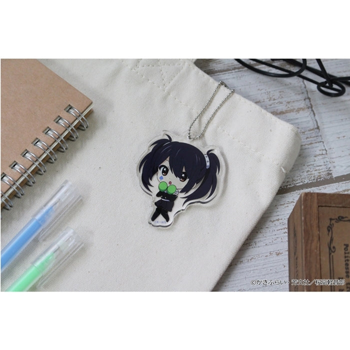 (Goods - Key Chain) K-ON!! PuchiChoco Mini Acrylic Key Chain (Azusa Nakano) Death Devil ver.