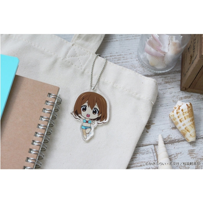 (Goods - Key Chain) K-ON!! PuchiChoco Mini Acrylic Key Chain (Yui Hirasawa) Swimsuit ver.