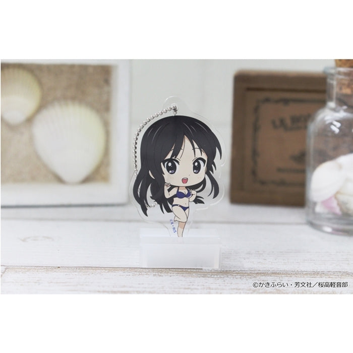 (Goods - Key Chain) K-ON!! PuchiChoco Mini Acrylic Key Chain (Mio Akiyama) Swimsuit ver.