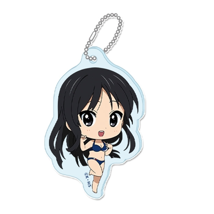 (Goods - Key Chain) K-ON!! PuchiChoco Mini Acrylic Key Chain (Mio Akiyama) Swimsuit ver.