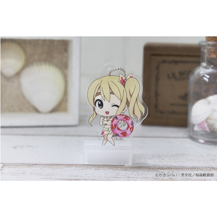 (Goods - Key Chain) K-ON!! PuchiChoco Mini Acrylic Key Chain (Tsumugi Kotobuki) Swimsuit ver.