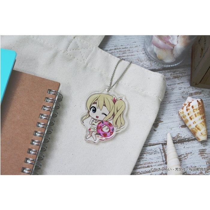 (Goods - Key Chain) K-ON!! PuchiChoco Mini Acrylic Key Chain (Tsumugi Kotobuki) Swimsuit ver.