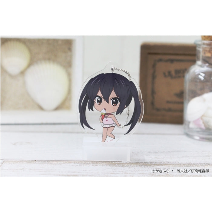 (Goods - Key Chain) K-ON!! PuchiChoco Mini Acrylic Key Chain (Azusa Nakano) Swimsuit ver.