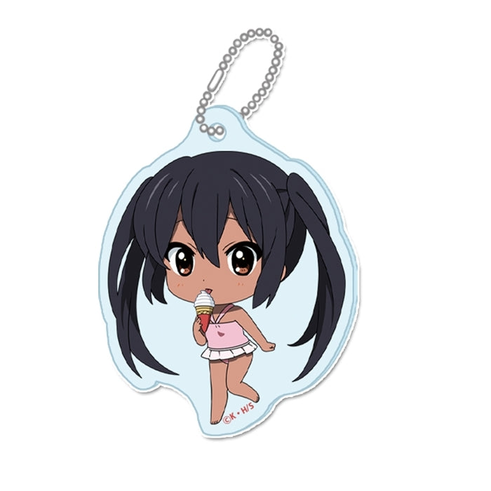(Goods - Key Chain) K-ON!! PuchiChoco Mini Acrylic Key Chain (Azusa Nakano) Swimsuit ver.