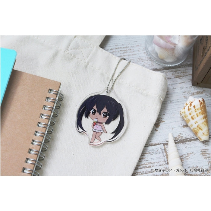 (Goods - Key Chain) K-ON!! PuchiChoco Mini Acrylic Key Chain (Azusa Nakano) Swimsuit ver.
