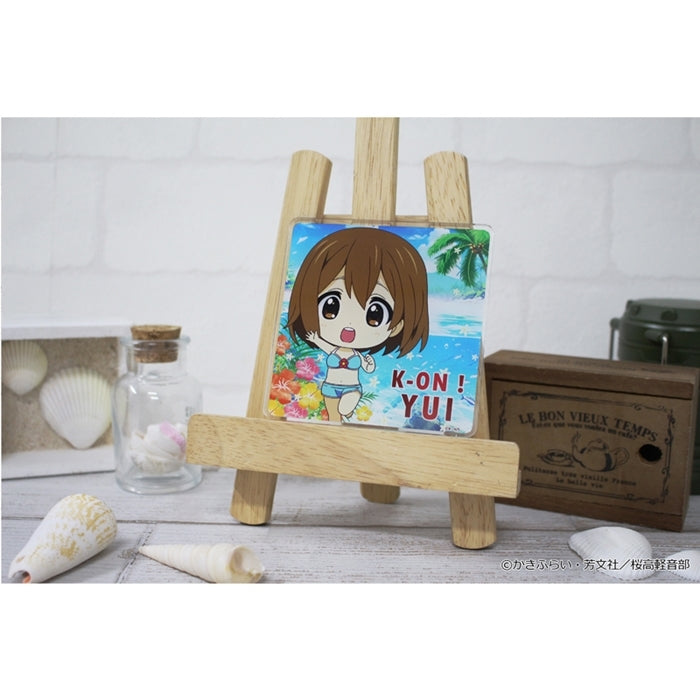 (Goods - Coaster) K-ON!! PuchiChoco Acrylic Coaster (Yui Hirasawa) Swimsuit ver.