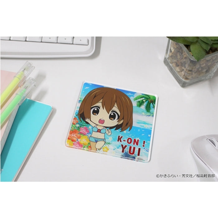 (Goods - Coaster) K-ON!! PuchiChoco Acrylic Coaster (Yui Hirasawa) Swimsuit ver.