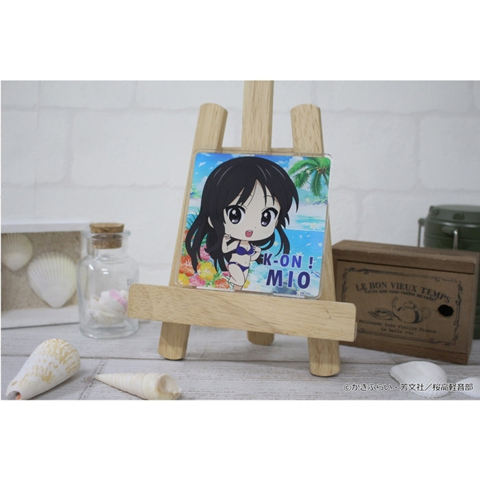 (Goods - Coaster) K-ON!! PuchiChoco Acrylic Coaster (Mio Akiyama) Swimsuit ver.