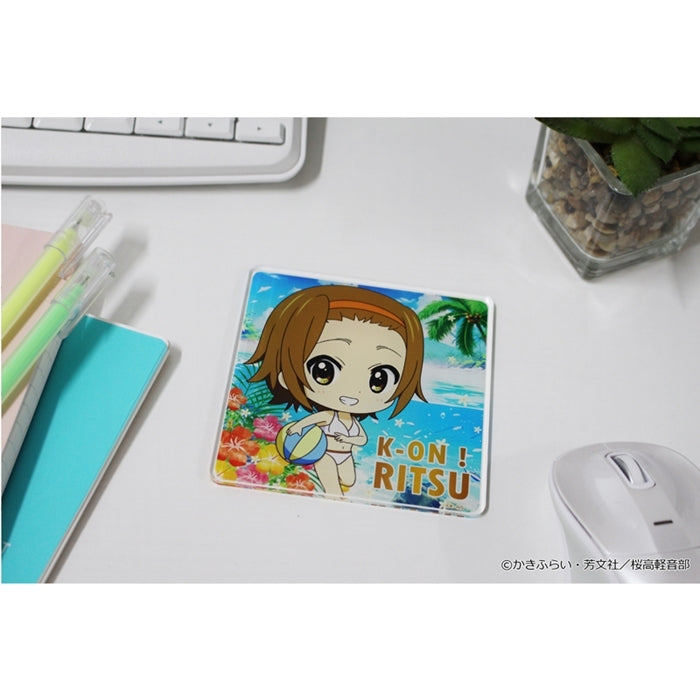 (Goods - Coaster) K-ON!! PuchiChoco Acrylic Coaster (Ritsu Tainaka) Swimsuit ver.